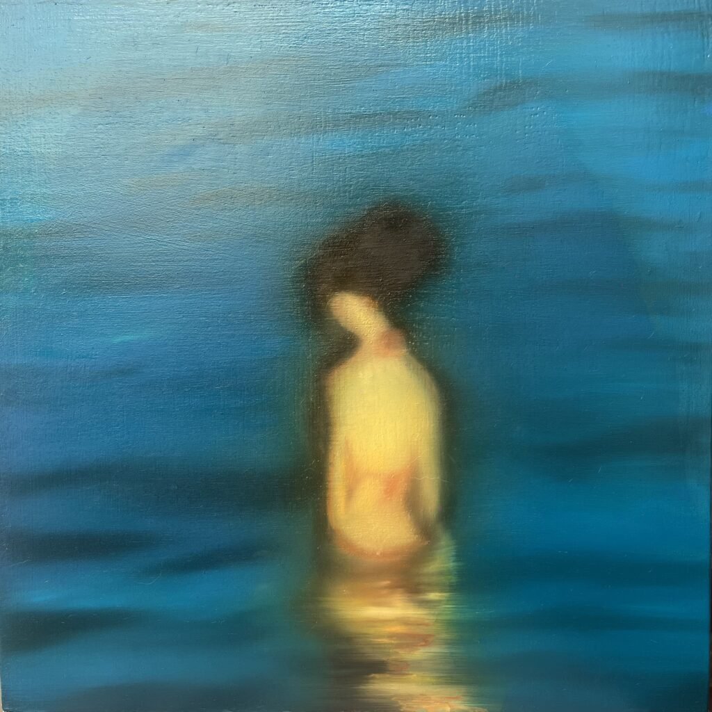 Cuadro titulado: Chica bañandose