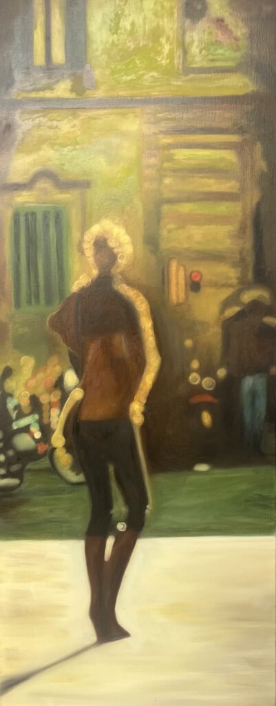 Cuadro titulado: Chica con chaqueta